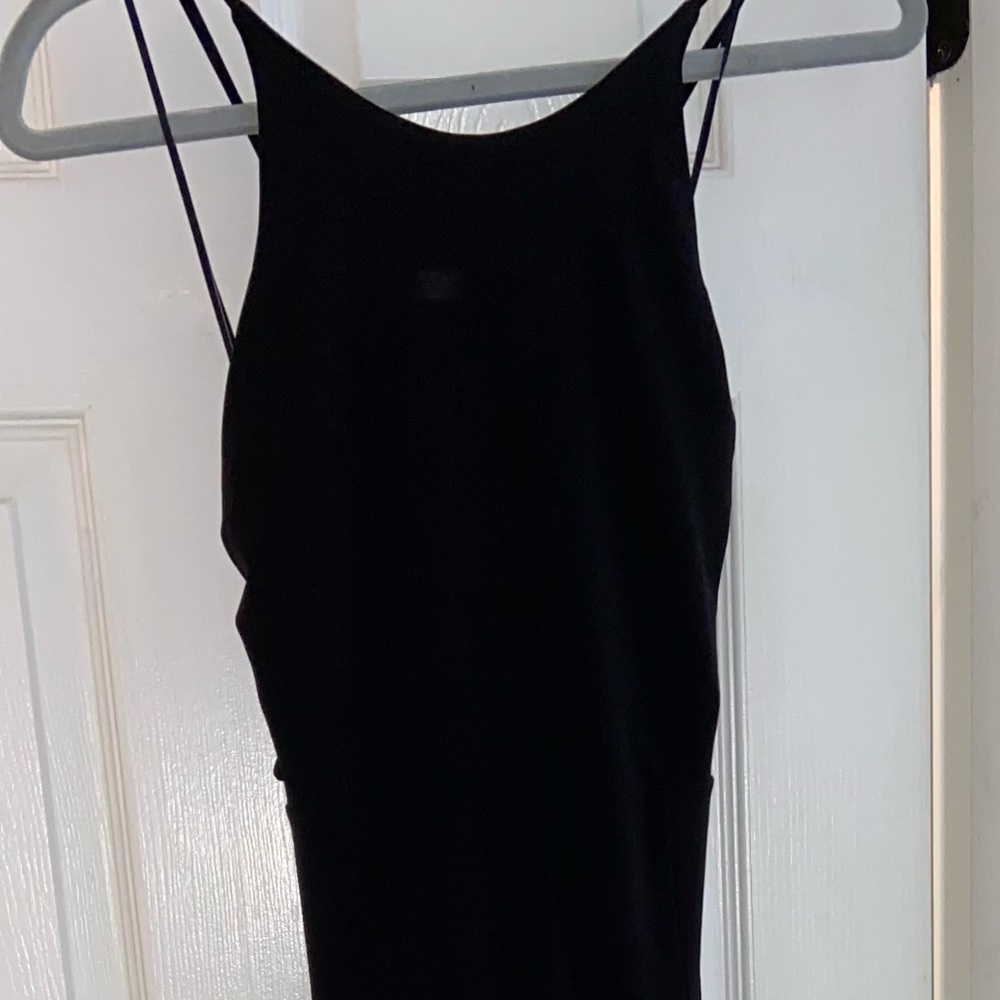 Black Express Black maxi dress with slit on side